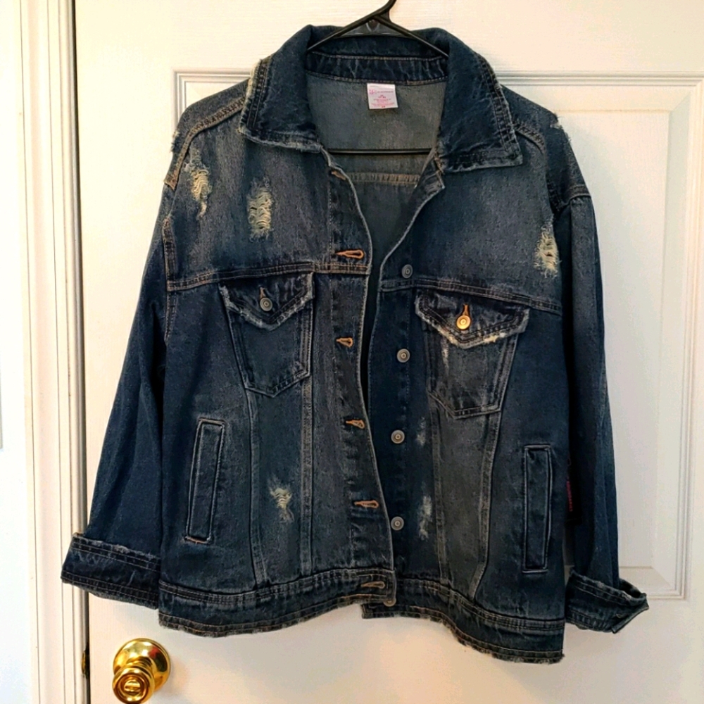 Distressed Jean Jacket